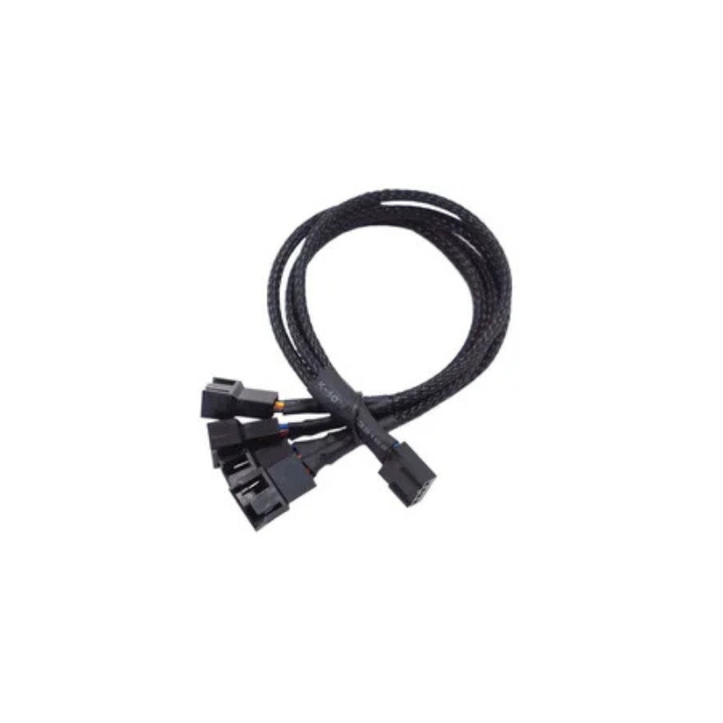 4 Pin 1 to 3 Way PWM Case PC Fan Splitter Cable Hub Power Adapter