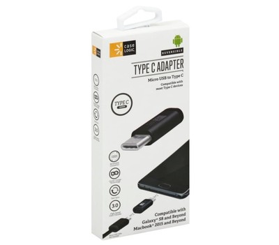 Case Logic - Type C Adapter - Micro USB To Type C 3.0 High Speed