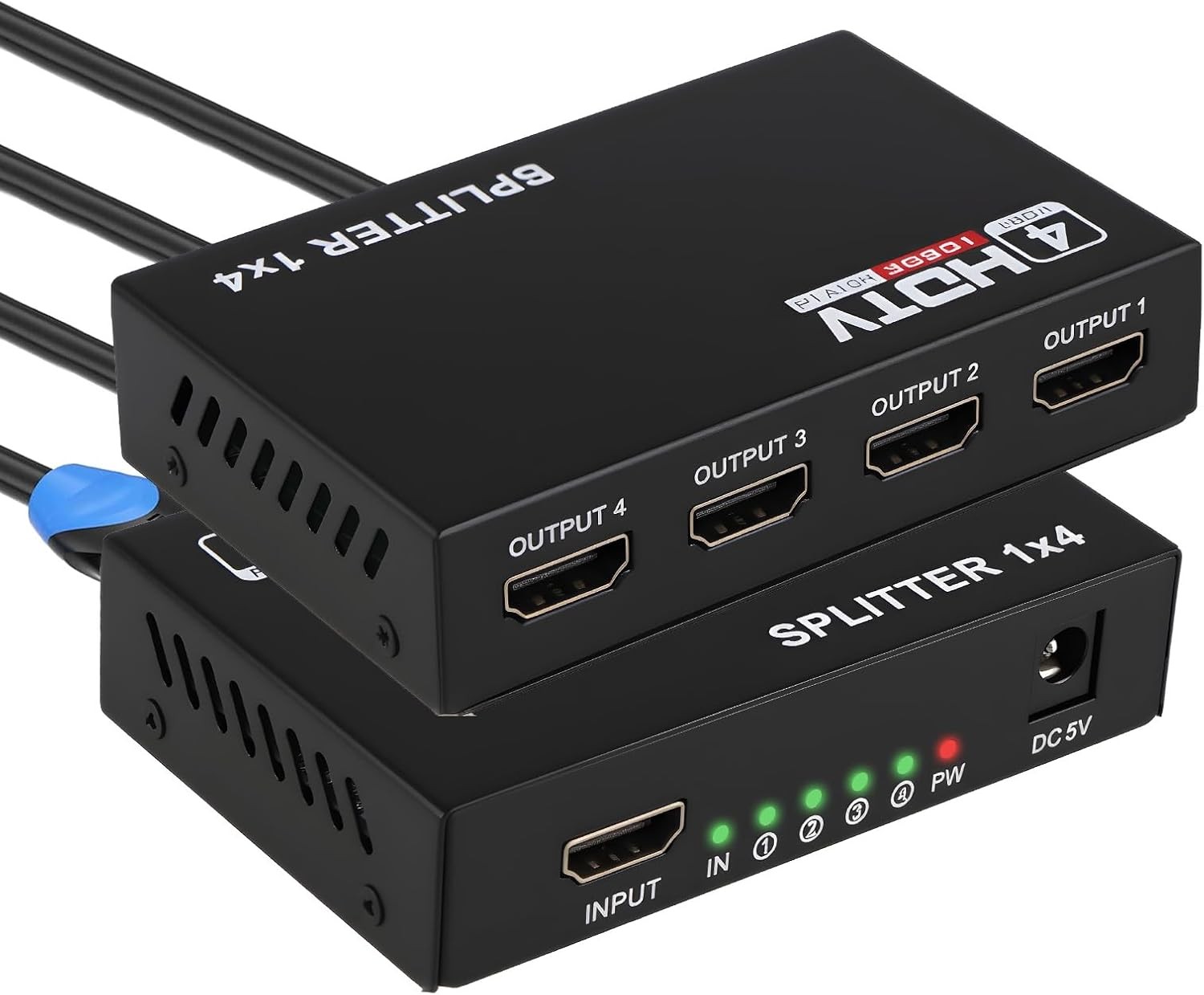 Répartiteur HDMI 1 Entrée 4 Sorties pour Home Cinéma et Gaming Salon