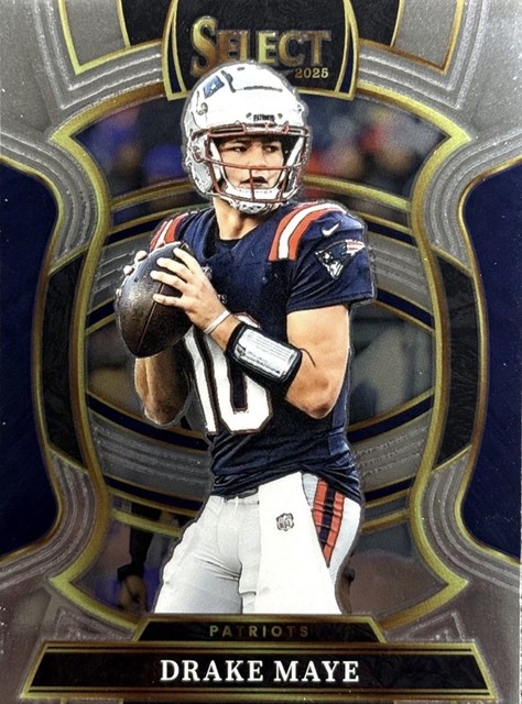 Drake Maye 2025 Panini Select Concourse #80 Drake Maye New England Patriots
