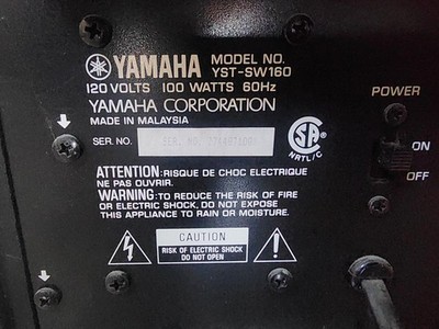 Yamaha YST-SW160 Subwoofer | eBay
