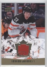 2015 Upper Deck Team Canada Juniors Jersey Gold 17/22 Frederik Gauthier #115 0c3