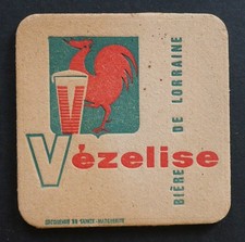 Sous-bock bière VEZELIZE Lorraine Jacquemin brasserie beermat 13