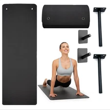 Hanging Yoga Mat, Exercise Mat Non Slip 1/4" Thick 72" x 24" for Women and Me...