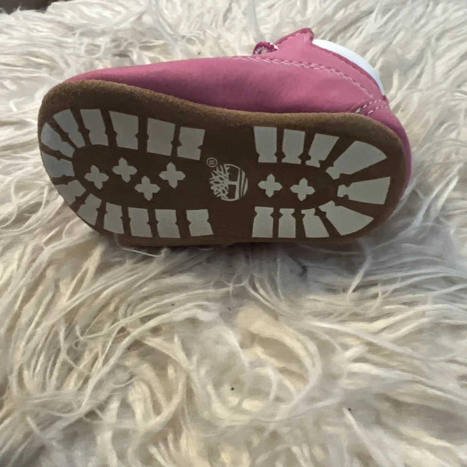 Timberland crib boots infant size 1 - pink - Image 4 of 4