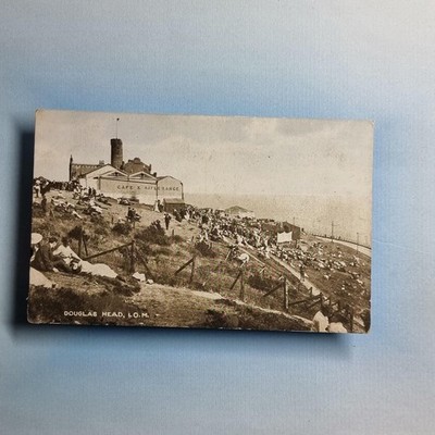 Douglas Postkarte um 1910 Isle Of Man The Head Crowd Cafe Gewehrstand