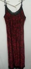 Donatella Studio Large Spaghetti Strap Nightgown  Paisley