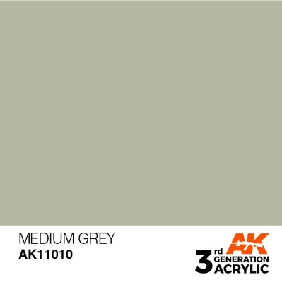 AK INTERACTIVE 11010 3GA MEDIUM GREY (STANDARD) 17ml