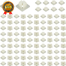 100 PCS License Plate Screw Inserts Nylon Screw Inserts for Front Back License