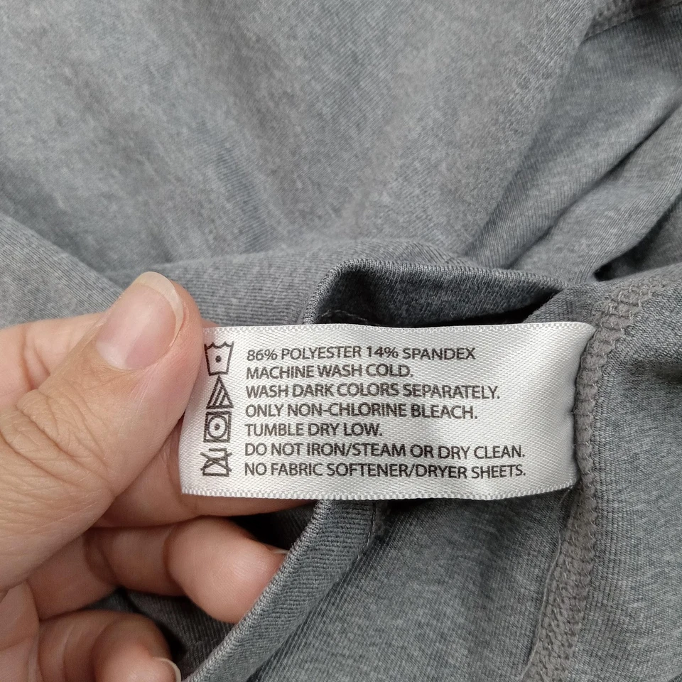 Camisa masculina atlética Nomis XL cinza manga longa desempenho camada base - Imagem 3 de 4