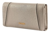 Picard Chic Way 1 Flap Wallet GeldböRse Silver Taupe Neu