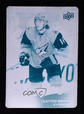 2017-18 MVP High Series Rookies Printing Plate Cyan 1/1 Clayton Keller #248 0c3