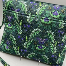 Vera Bradley Wicked Hipster Crossbody Bag Purse Wickedly Beautiful Elphaba EUC