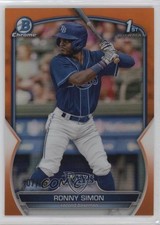2023 Bowman Chrome Prospects Orange Refractor 7/25 Ronny Simon #BCP-112 0xh3