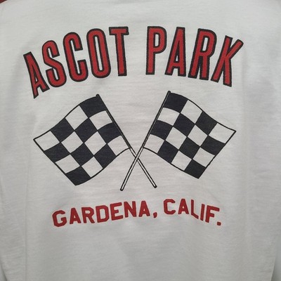 Vintage DRAG/GASSER/MIDGET/HARDTOP/NASCAR T-shirt ASCOT PARK GARDENA, CALIF.