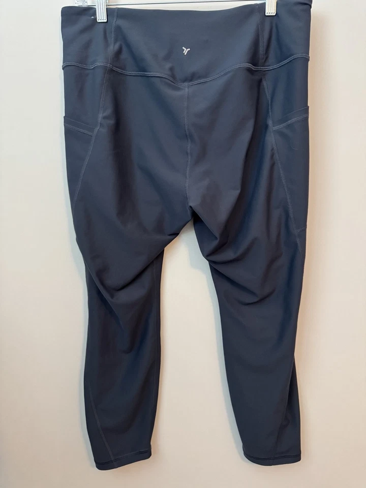 Old navy Size Extra Large (XL) Women's High Waist Athletic Leggings with Side Po - Image 2 of 4
