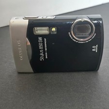 Olympus Stylus 850 SW 8.0MP Digital Camera - Black - UNTESTED no battery