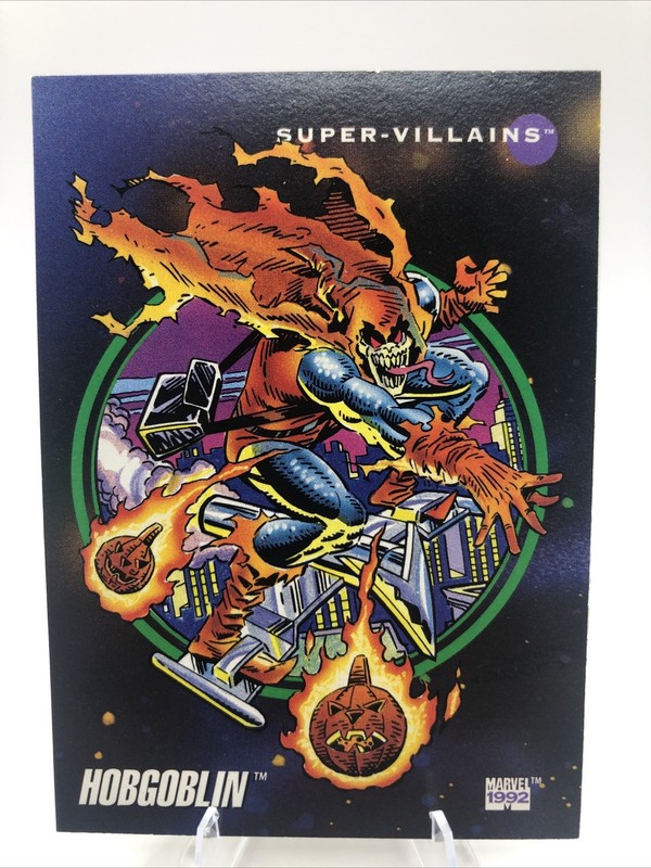 1992 Impel Marvel Universe Super -Villains Hobgoblin Card #121/Spider-Man/NM