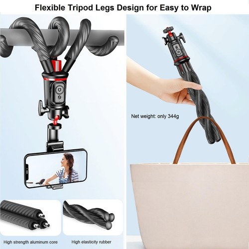 Phone Tripods Flexible Selfie Stick - Octopus Camera Tripods Extendable Cell ... - Picture 6 of 6