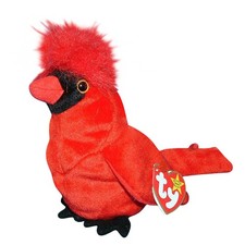 Ty Beanie Baby Mac - MWMT Bird Cardinal 1998 