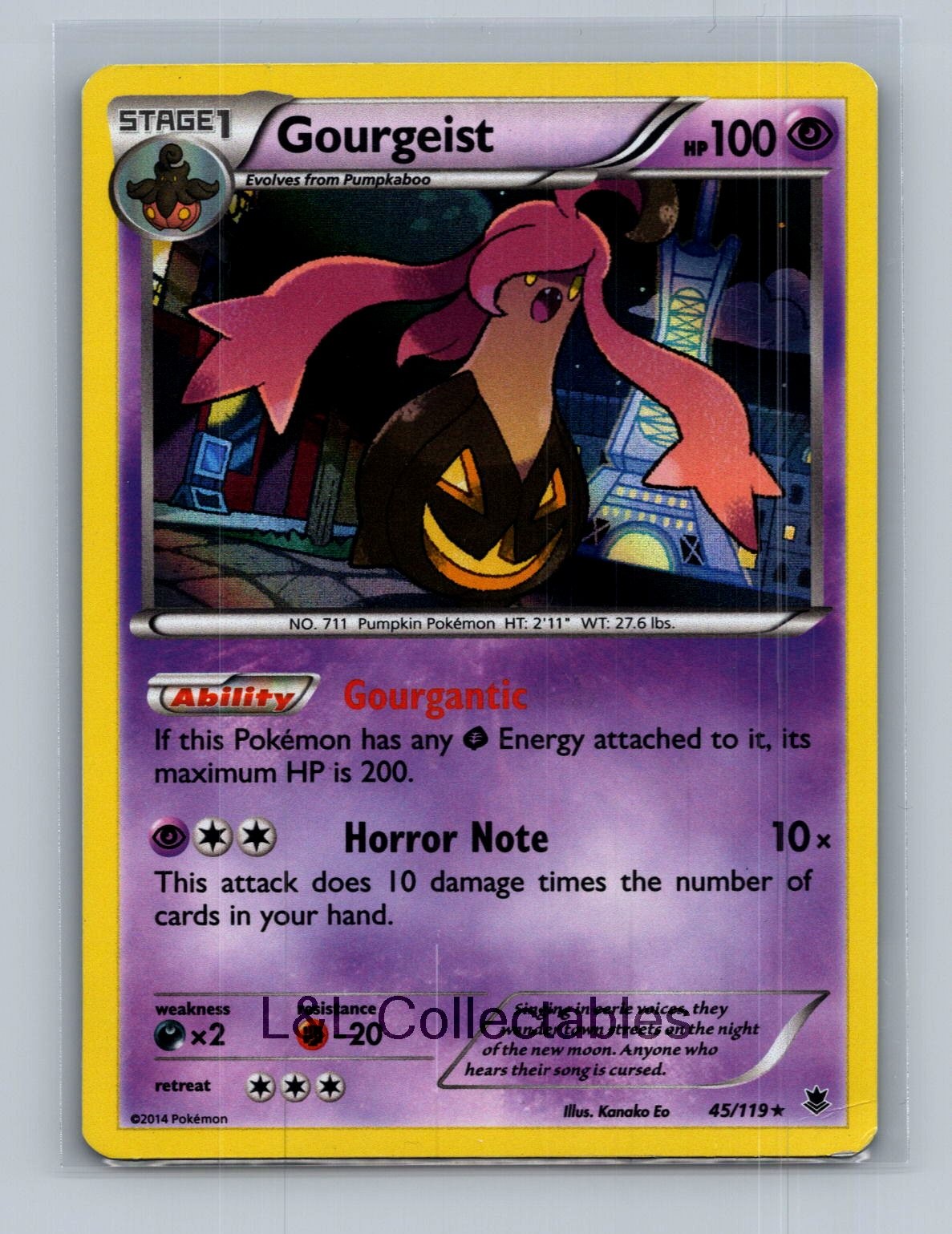 Gourgeist #45/119 XY - Phantom Forces Holo Rare