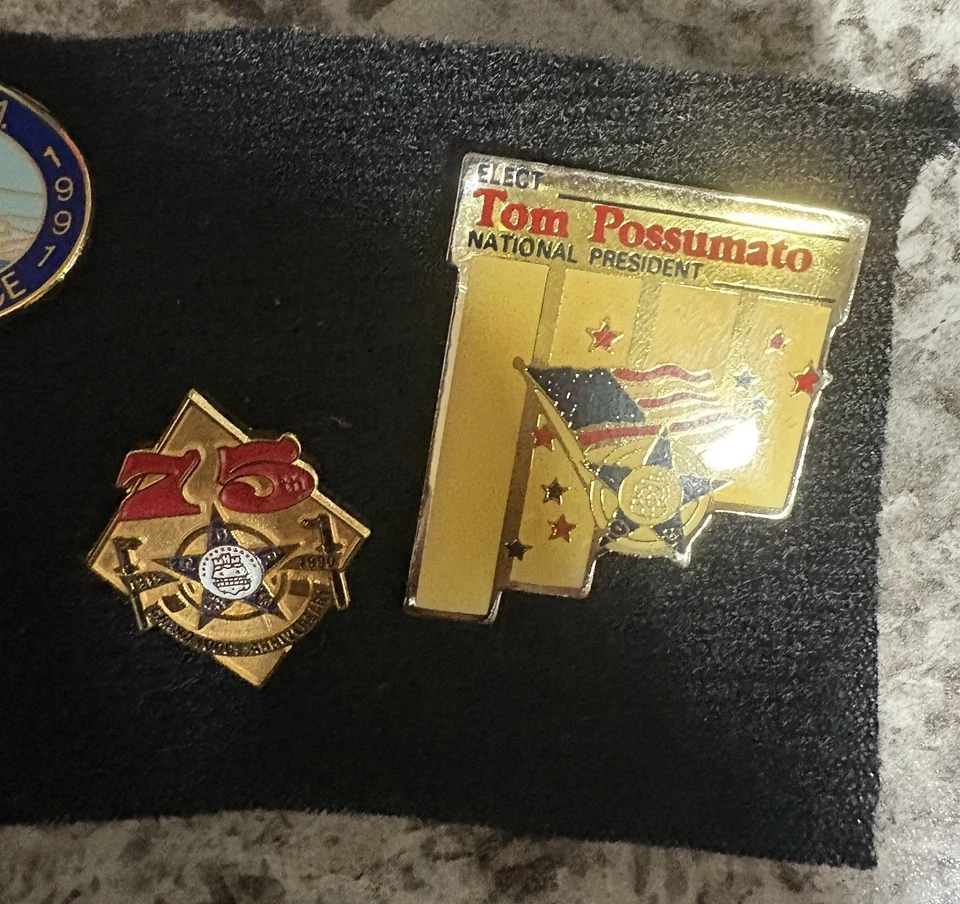 Prendedores FOP Orden Fraternal de Policía finales de los 80 y 90 RAROS Foto 4 de 4