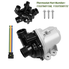 11519455978 Electric Engine Water Pump w/Thermostat for BMW 335i 535i x5 x6 3.0L