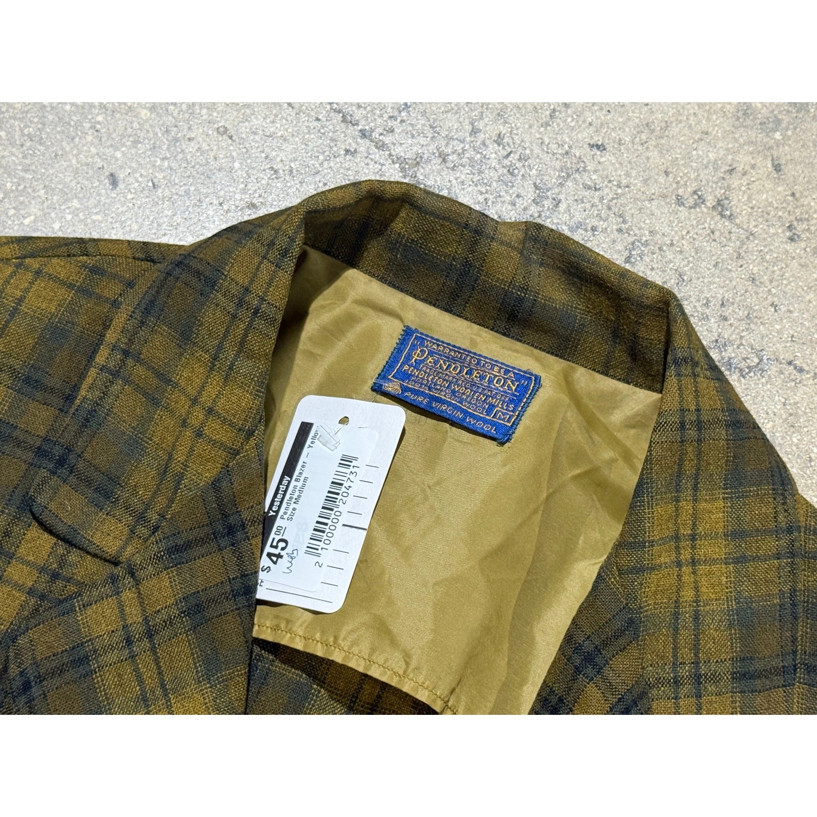 Pendleton Blazer - Yellow Size Medium - image 2