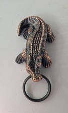 Vintage Southern Comfort Crocodile Keyring Brass Colour Collectable Used
