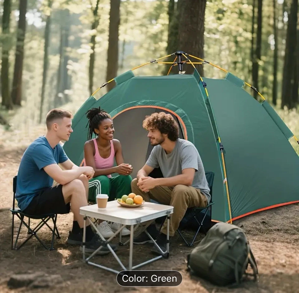 Tienda Pop Up para Camping, Carpas de Camping para 2/3 Personas con Configuración Rápida Plegable Pop Foto 2 de 4