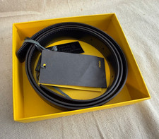 Fendi Reversible Leather Belt 7C0293 Brown/Black Size 95 (38) w/ Box & Tags