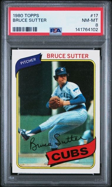 PSA 8 1980 TOPPS 17 BRUCE SUTTER