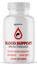Break Through Blood Health Support Supplement - BreakThrough - 60 Capsules