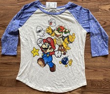NWT 2012 Nintendo Super Mario Youth X-Large Long Sleeve T-Shirt Mario  Friends