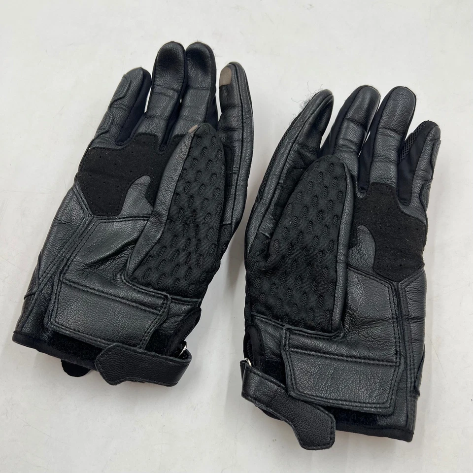 Dainese 摩托车骑行手套黑色和红色衬垫皮革大号 9/L — 第 3/4 张图片