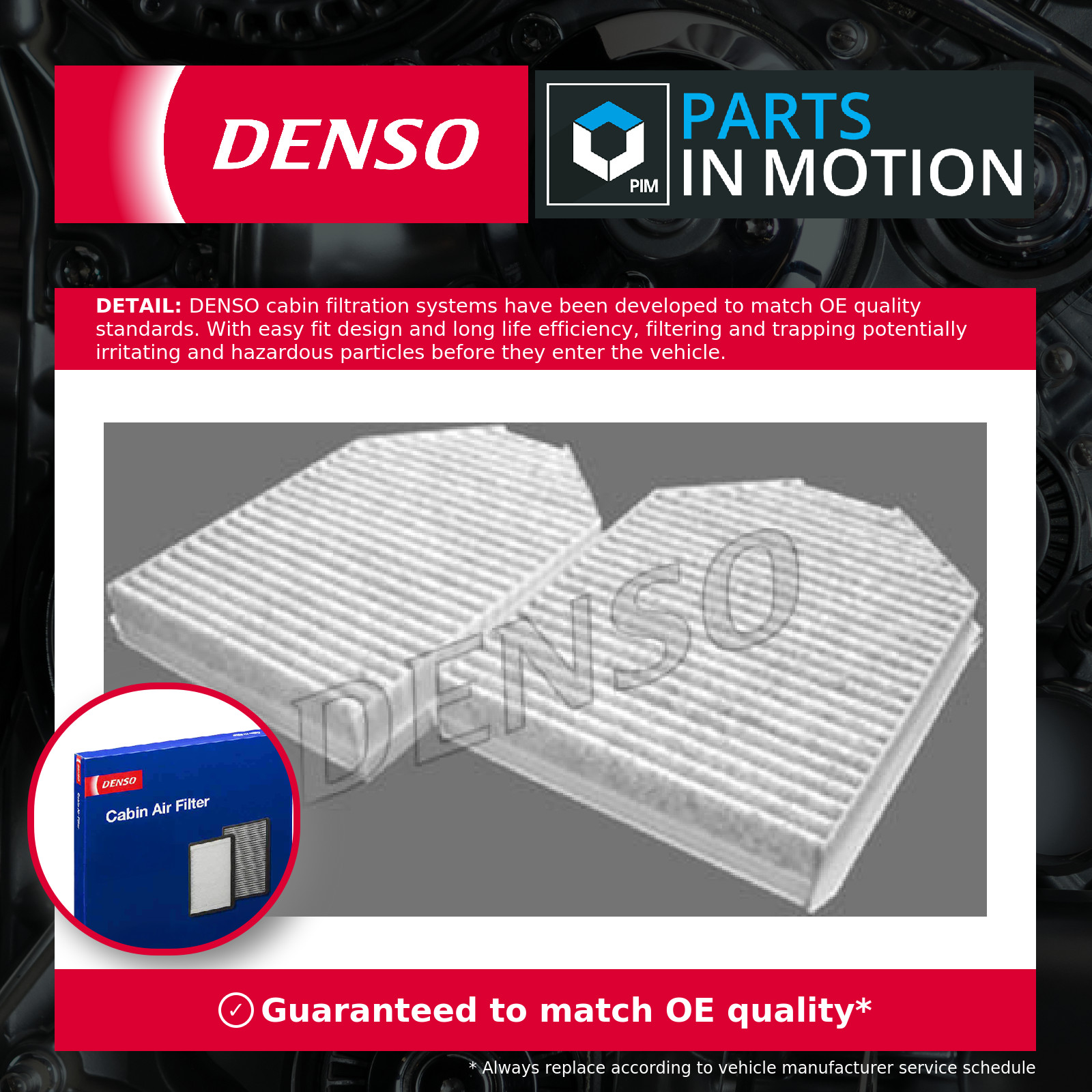 Pollen / Cabin Filter fits JAGUAR XK X150 3.6 07 to 14 4G(AJV8) Denso Quality - Image 7