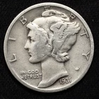1931-P Mercury Dime Fine (F)