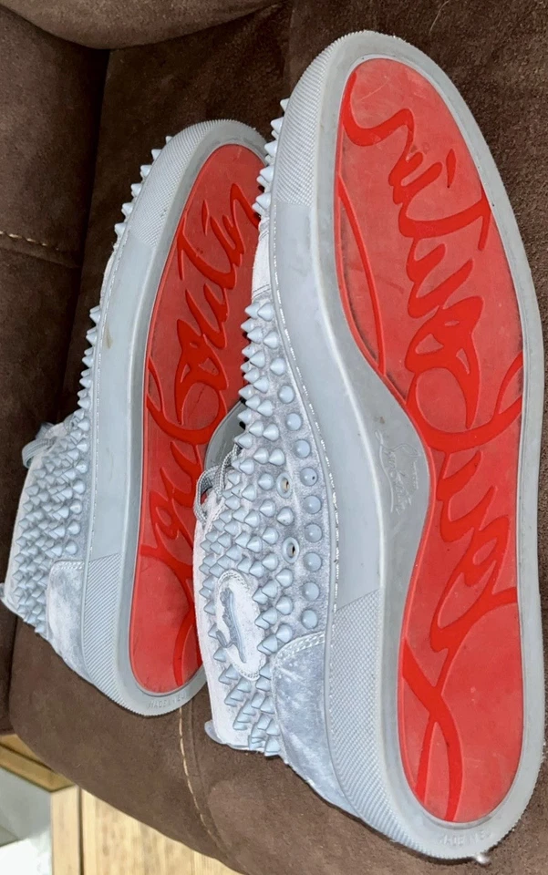 Sapato plano Christian Louboutin Jimmy masculino bege cadarços tamanho UE 42 - Imagem 2 de 3