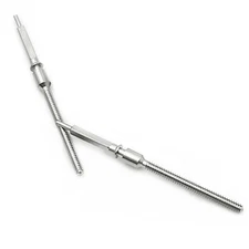 2 Pack Metal Watch 0.9mm Winding Stem Replacement Parts For 7750 7751 Movement