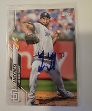 Joey Lucchesi Signed 2020 Topps Series 1 Baseball Card San Diego Padres #257
