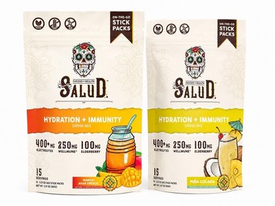 SALUD Hydration & Immunity Drink Mix 2 Pack Bundle Mango & Piña Colada