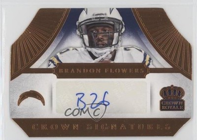 2014 Panini Crown Royale Signatures Retail Bronze 5/75 Brandon Flowers Auto 0b2