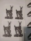 Woodland Animal Sticker Lot Sheets - Deer Owl Bear Raccoon, Black Gray White — photo 2