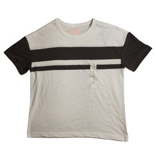 Cat Jack Boys Size M 8 Grey/White Relaxed Short Sleeve T-Shirt FREE S H NWT