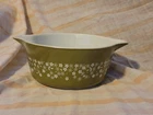 Vintage Pyrex 475-B – 2.5 QT Casserole – Spring Blossom Green Daisy 🌼