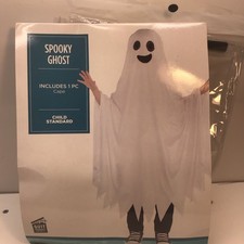 Spooky Ghost Child Costume I Pc Child s Standard Size