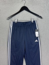 Adidas Pants Youth Large 14/16 Collegiate Navy R Iconic Tricot Track Athletic