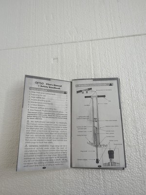 Owners Manual Vintage Razor AIRGO Compressed Air Pogo Stick GS-500