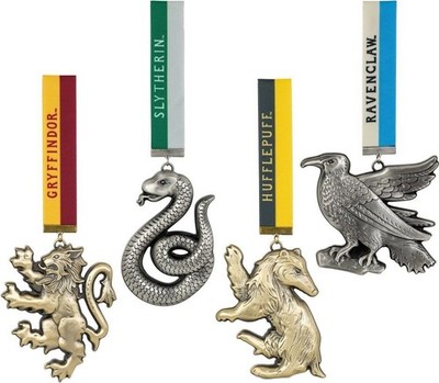 Merchandising Harry Potter: Noble Collection (4er Set Haus Maskottchen Ornamente / 