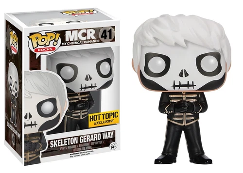 Funko POP! Rocks My Chemical Romance Gerard Way Skeleton #41 DAMAGED BOX